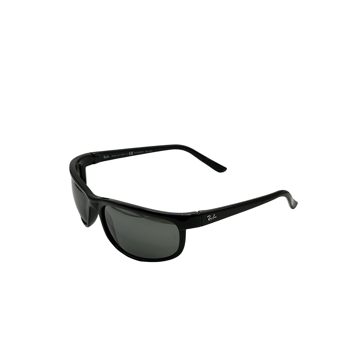 Ray-Ban Athletic Sunglasses Black Grey Polarized Lens Predator2 RB2027