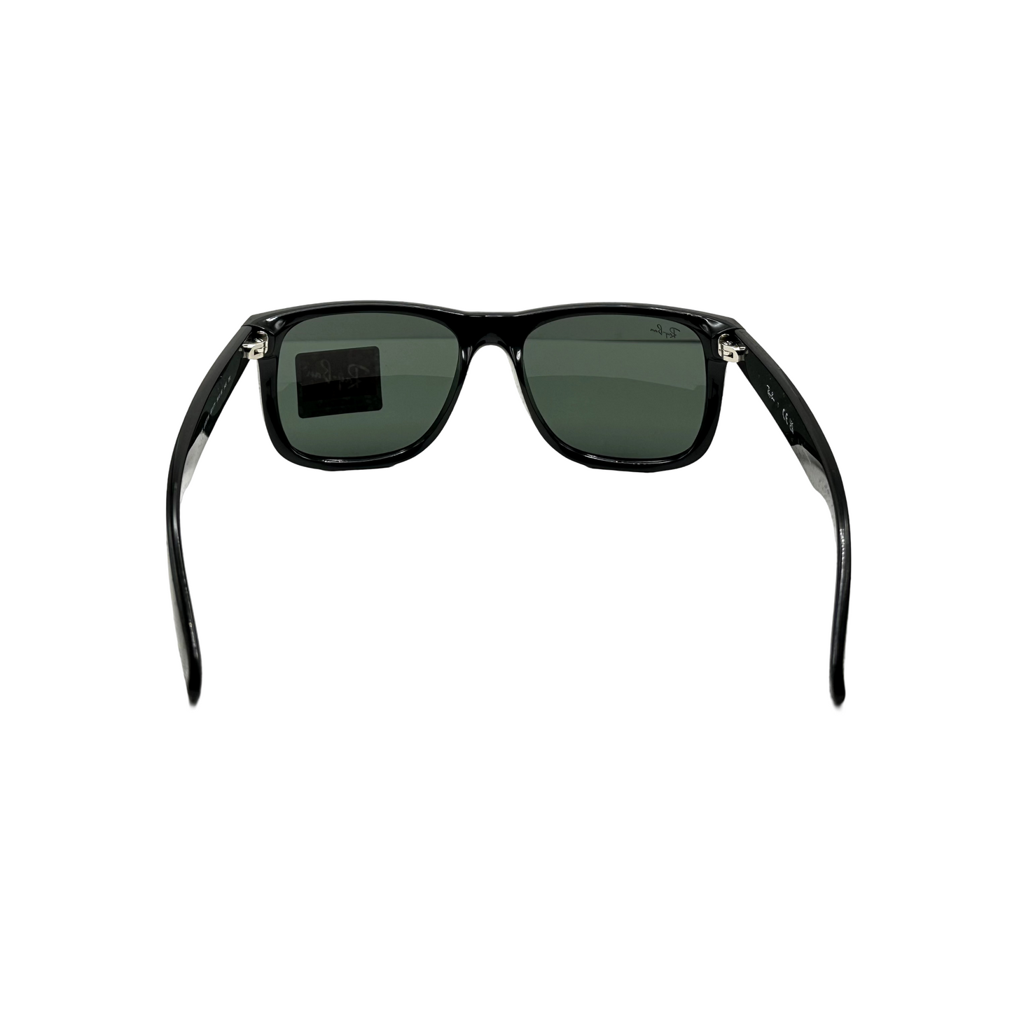 Ray-Ban Designer Wayfarer Sunglasses Black Frame Green Lens Justin RB4165