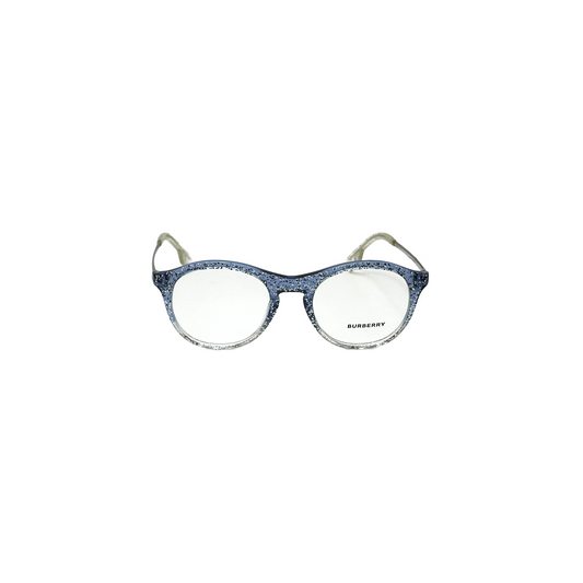 Burberry Designer Eyeglass Frames Blue Glitter with Demo Lens Small 48mm BE2287