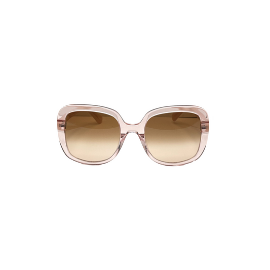 Kate Spade Designer Cat Eye Sunglasses Translucent Pink Brown Lens Wenona