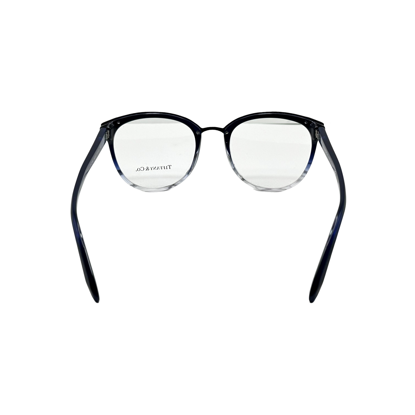 Tiffany & Co Designer Round Eyeglass Frames Demo Lens Transparent / Blue TF2162