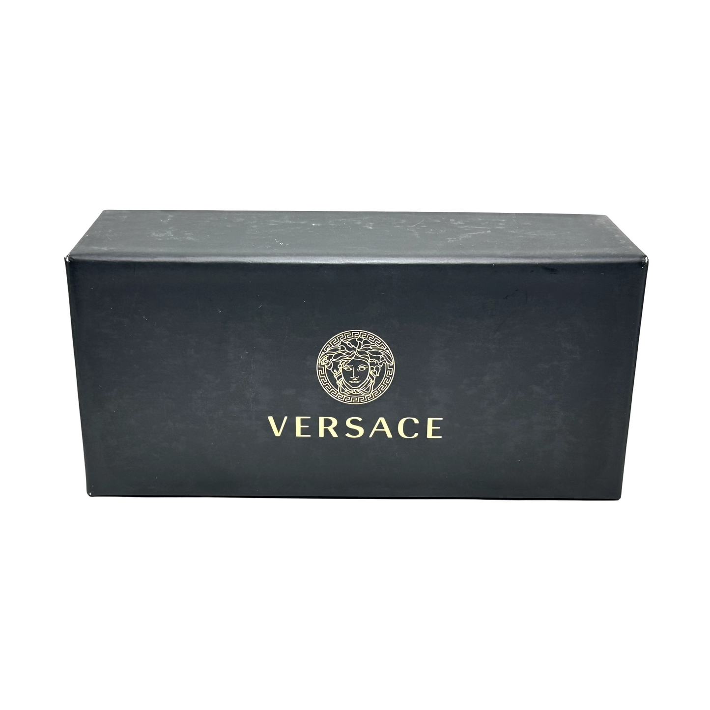 Versace Designer Square Wrap Around Sunglasses Black / Dark Grey Lens VE4416U