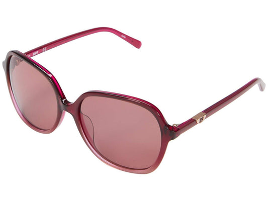 Diane Von Furstenberg Designer Sunglasses Oval Burgundy Heather DVF666