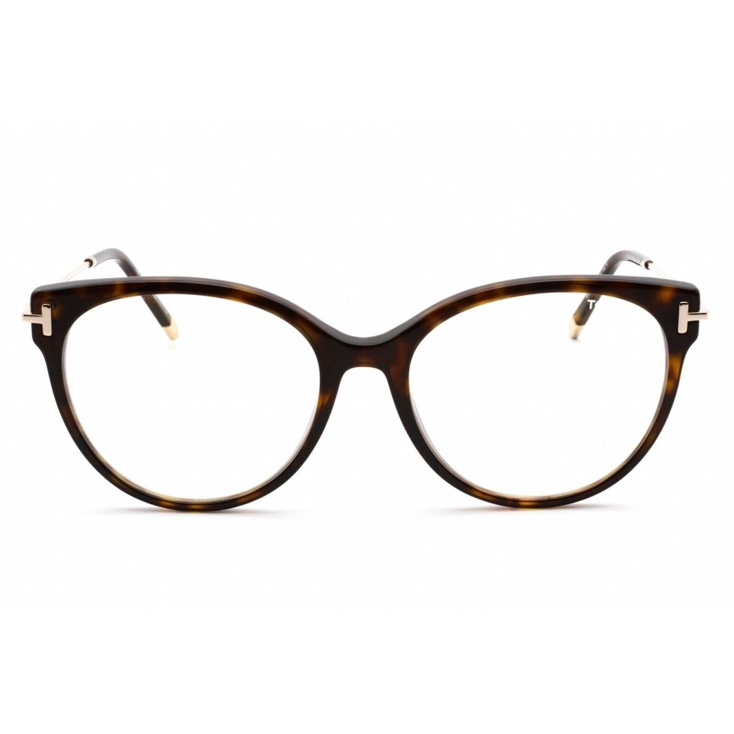 Tom Ford Blue Light Blocking Eyeglasses Eyewear Tortoise Shell Gold Arms FT5770B