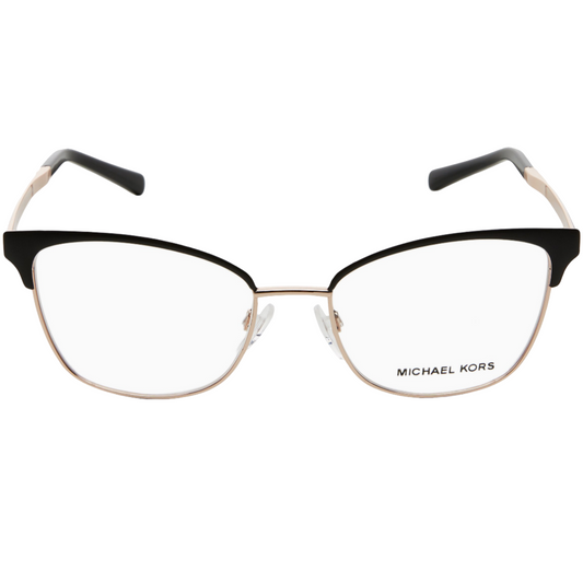 Michael Kors Designer Eyewear Black & Gold Frame Demo Lens Addriana IV MK3012