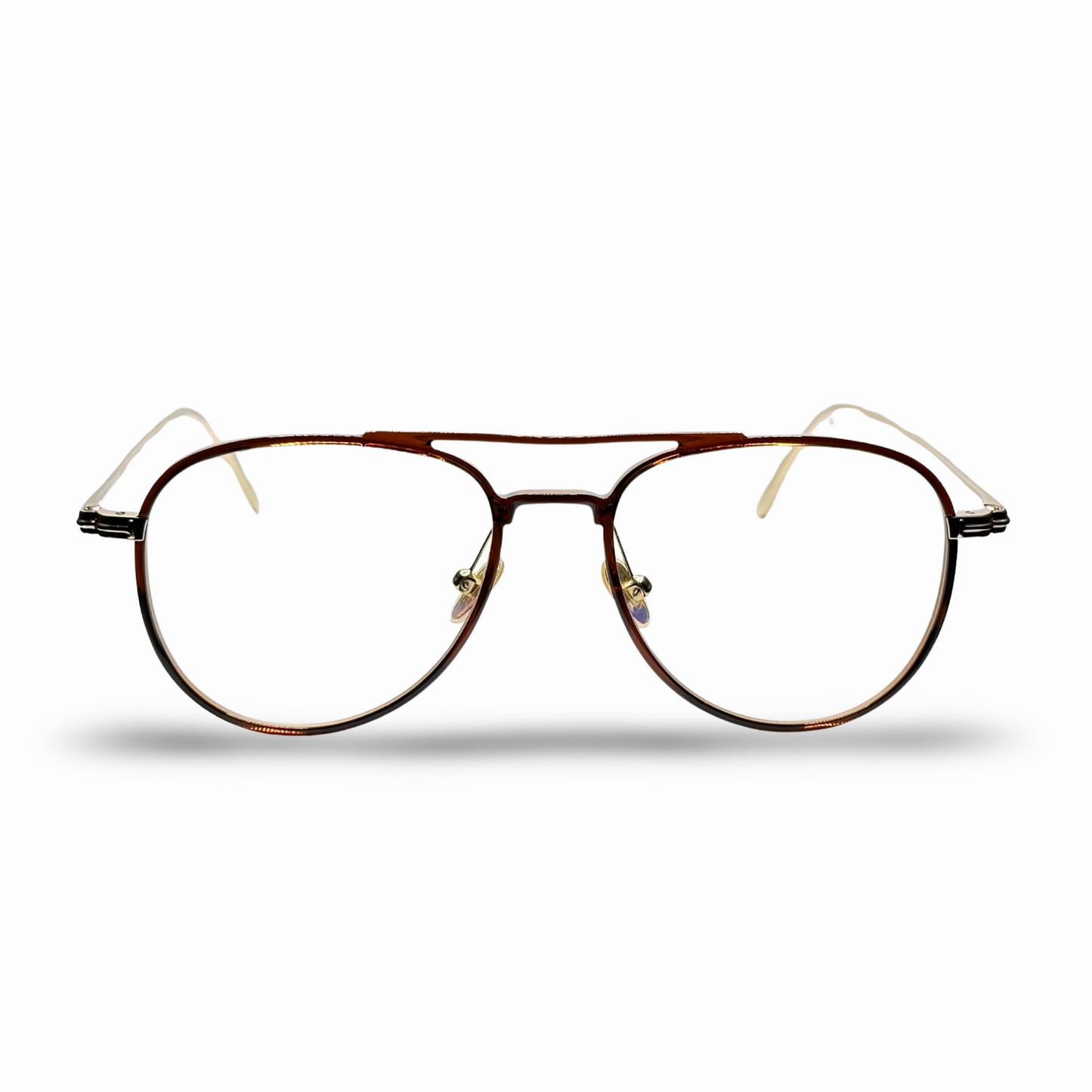 Tom Ford Designer Eyeglasses Brown / Gold Round Optical Frame Demo Lens TF5666-B