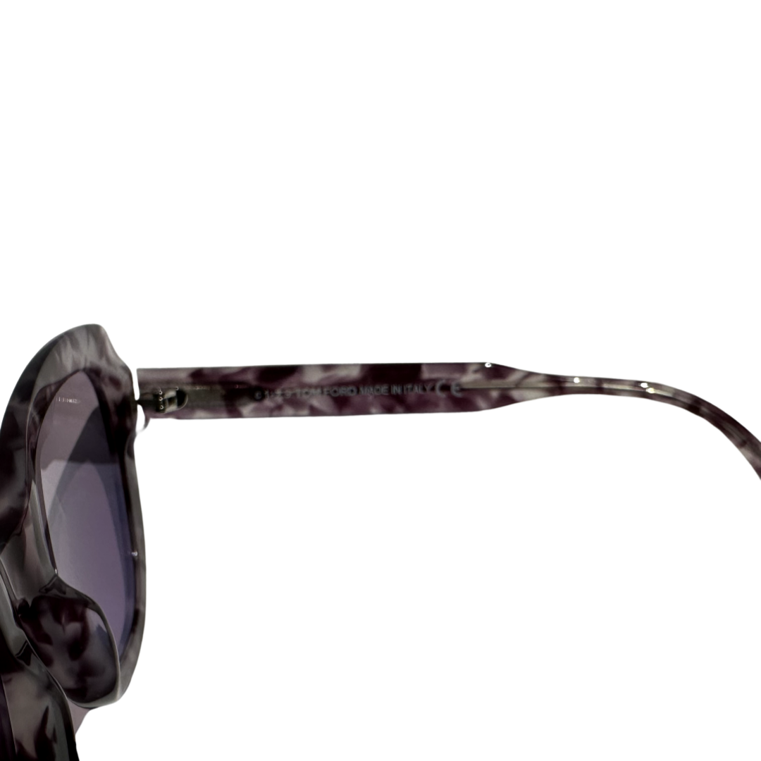 Tom Ford Designer Cat Eye Sunglasses Violet Tortoise Gradient Lens Anya FT0762/S