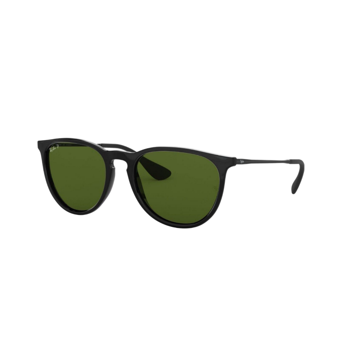 Ray-Ban Designer Erika Sunglasses Black with Green Polarized Lens RB4171F