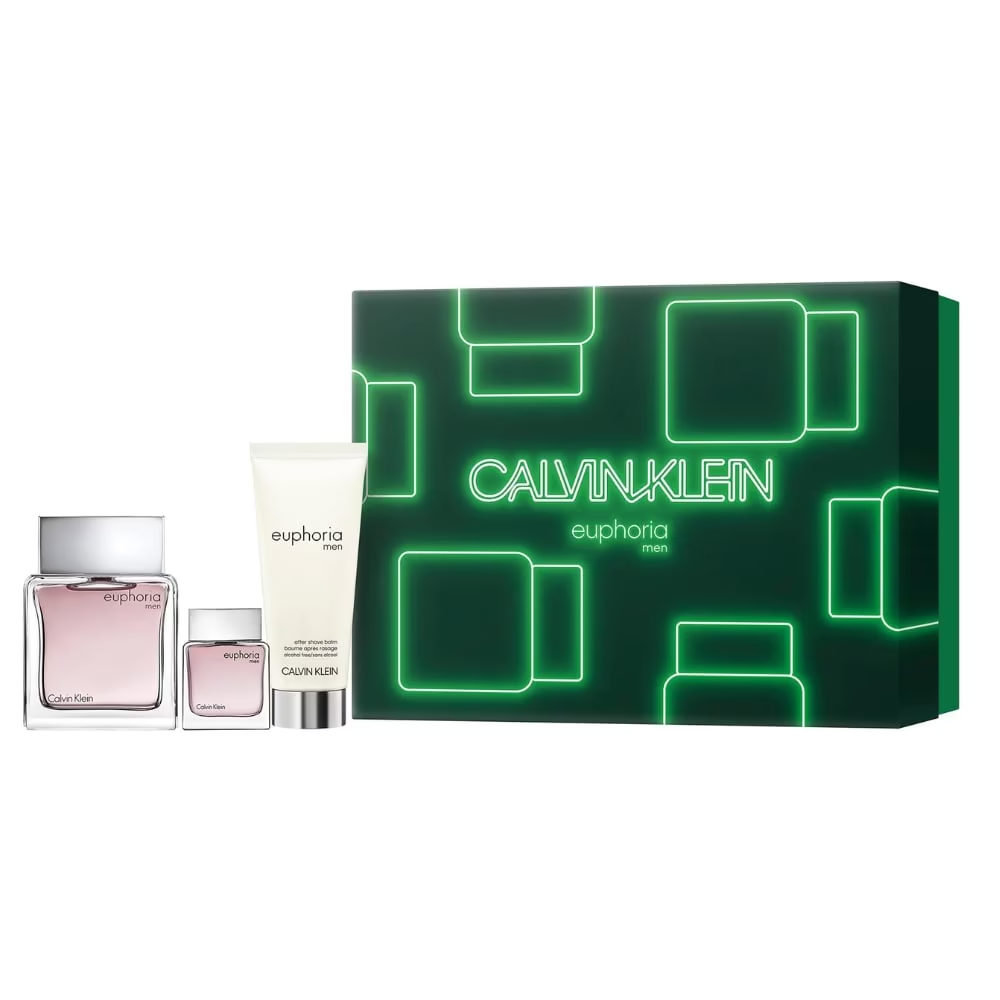 Calvin Klein Mens Cologne Euphoria Gift Set Eau De Toilette EDT 3.4oz/100ml 3pcs