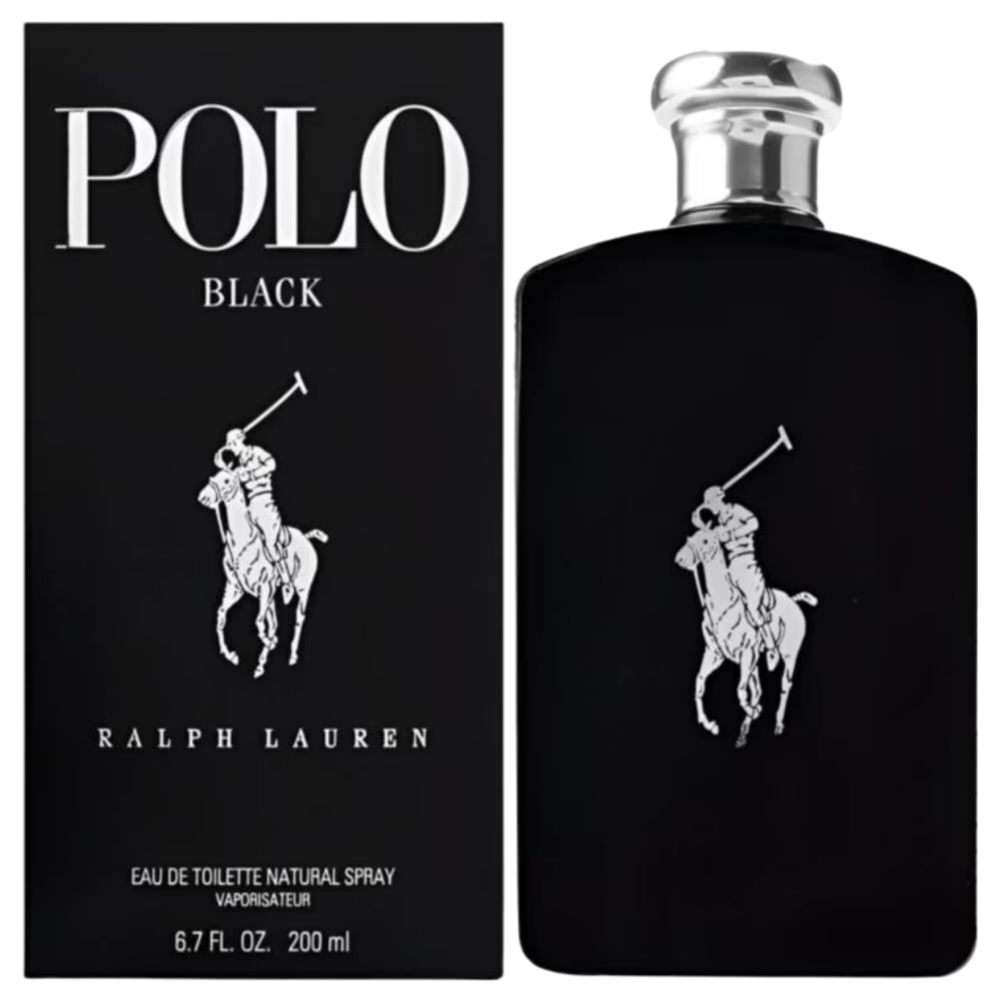 Ralph Lauren Polo Black Mens Cologne Eau De Toilette EDT 6.7oz / 200ml Spray