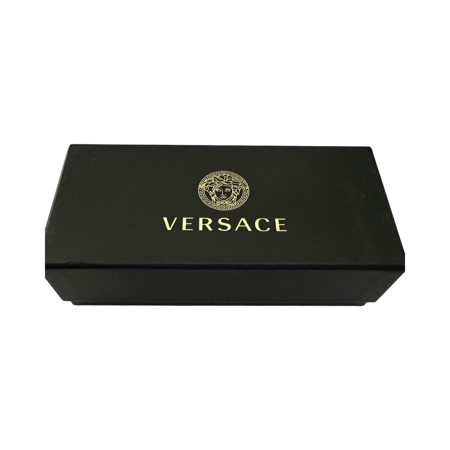 Versace Designer Eyewear Rectangle Eyeglasses Matte Black Clear Demo Lens VE1184